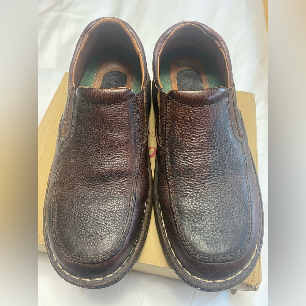 Ad Tec Men's 1412 Slip-moc Comfort Gold Chestnut Work Shoe